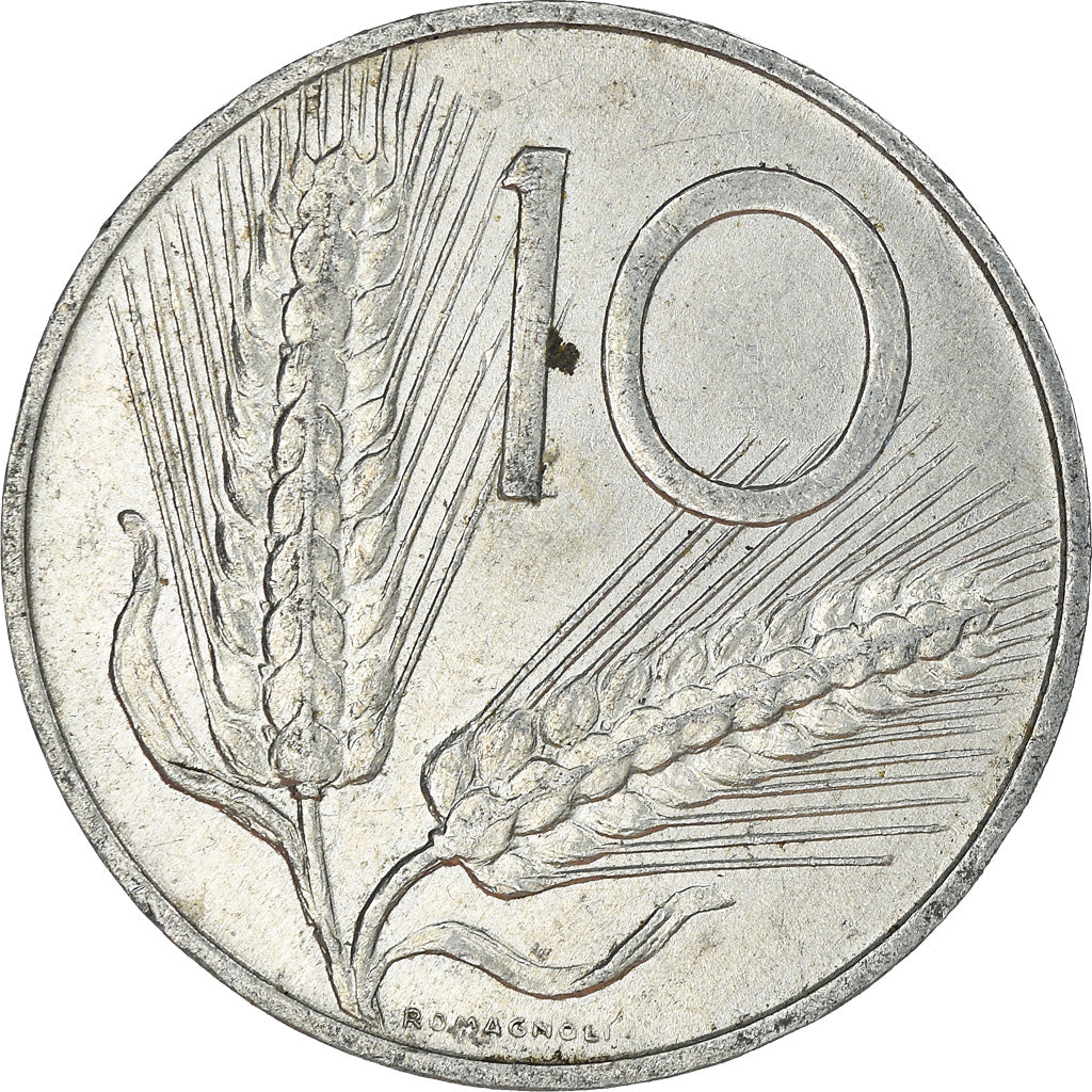 Münze, Italien, 10 Lire, 1979