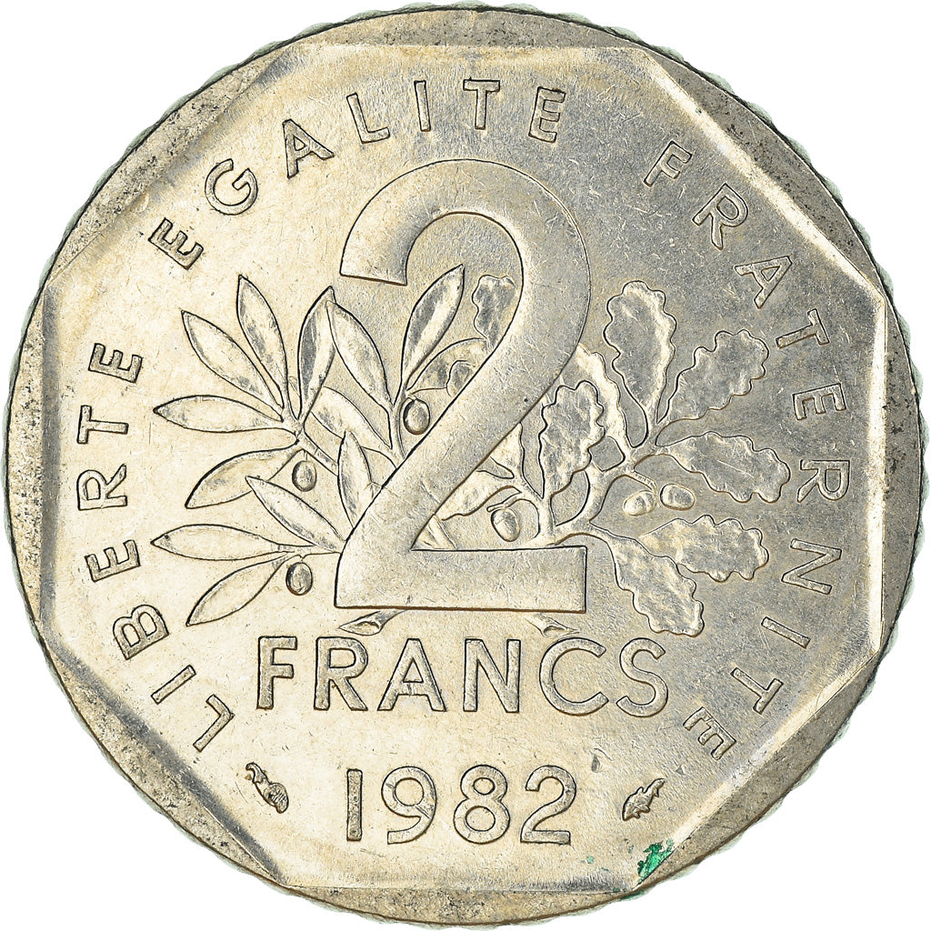 Coin, France, 2 Francs, 1982