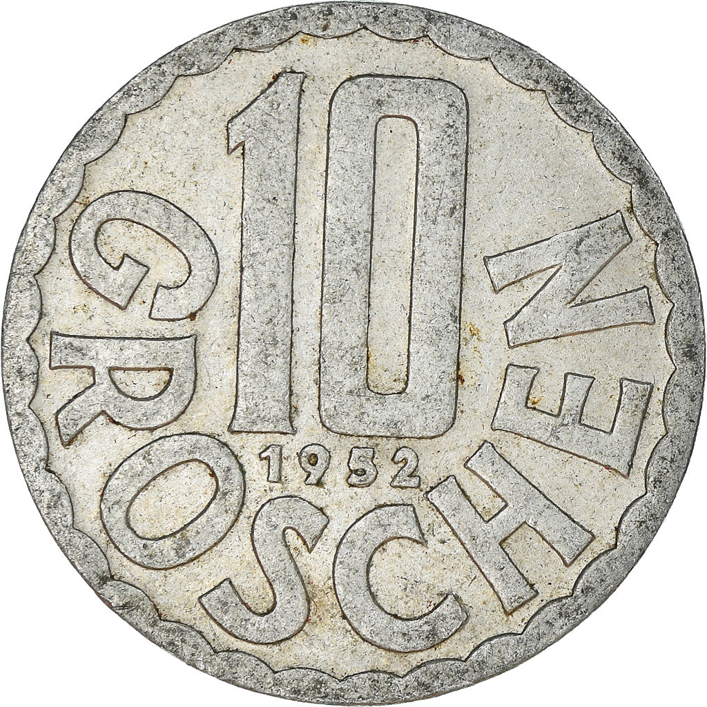 Munten, Oostenrijk, 10 Groschen, 1952