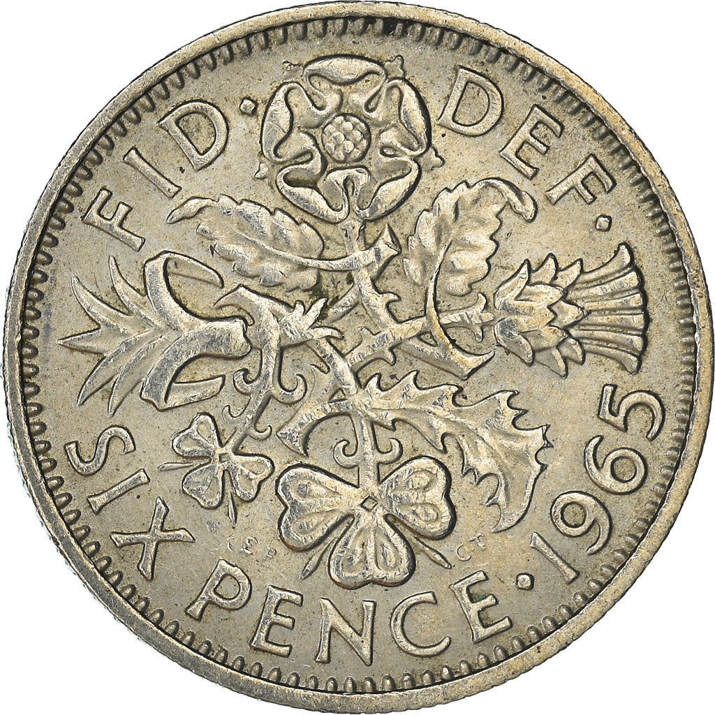 Moneta, Wielka Brytania, 6 Pence, 1965