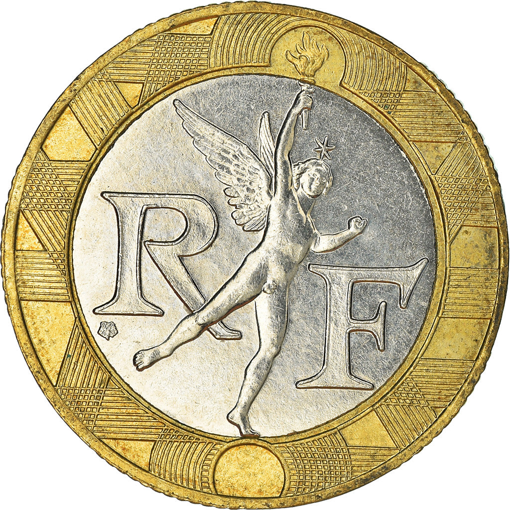 Moneta, Francja, 10 Francs, 1988