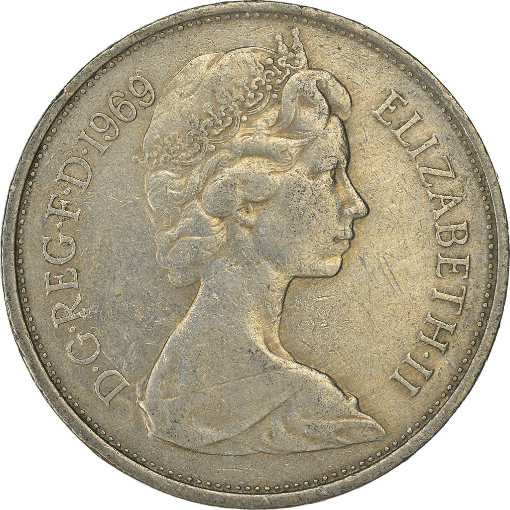 Coin, Great Britain, 10 New Pence, 1969