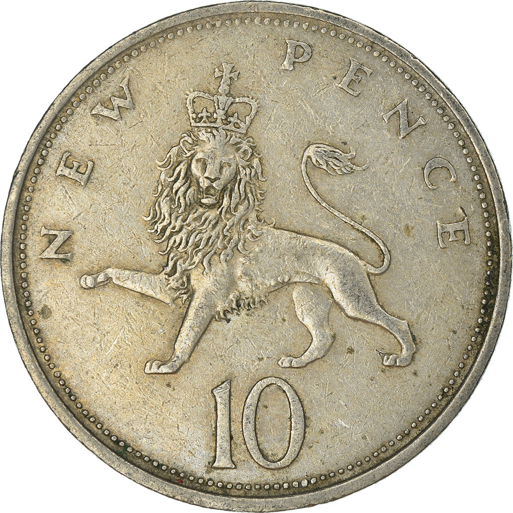 Coin, Great Britain, 10 New Pence, 1969