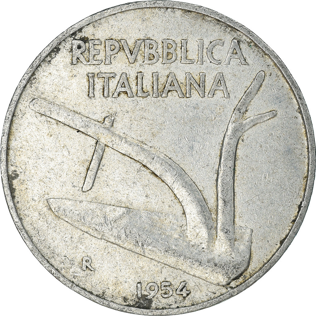 Coin, Italy, 10 Lire, 1954