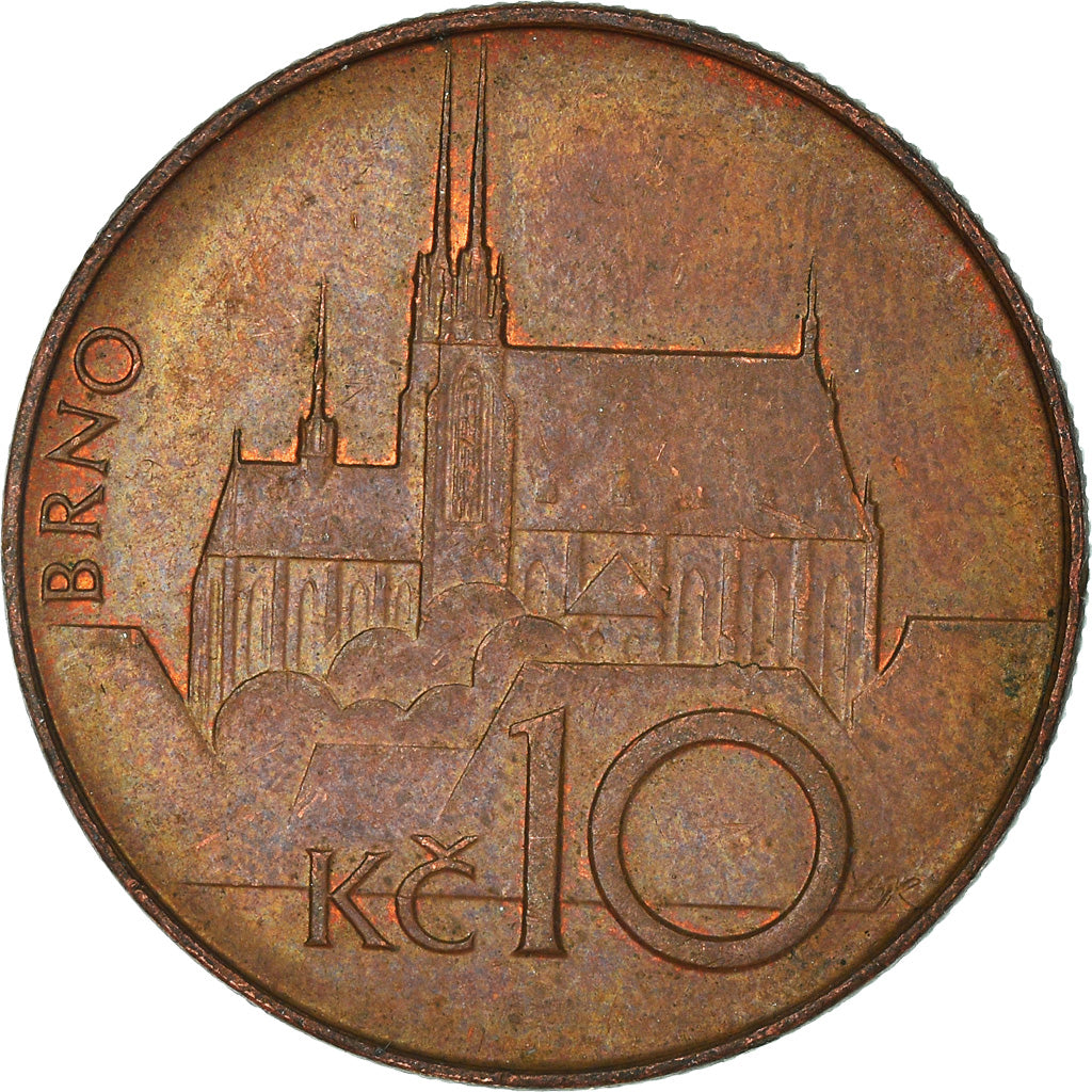 Münze, Tschechische Republik, 10 Korun, 1993