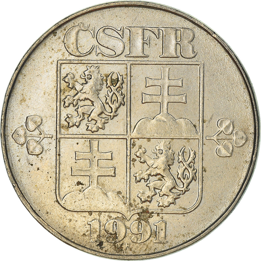 Moneta, Cecoslovacchia, 2 Koruny, 1991