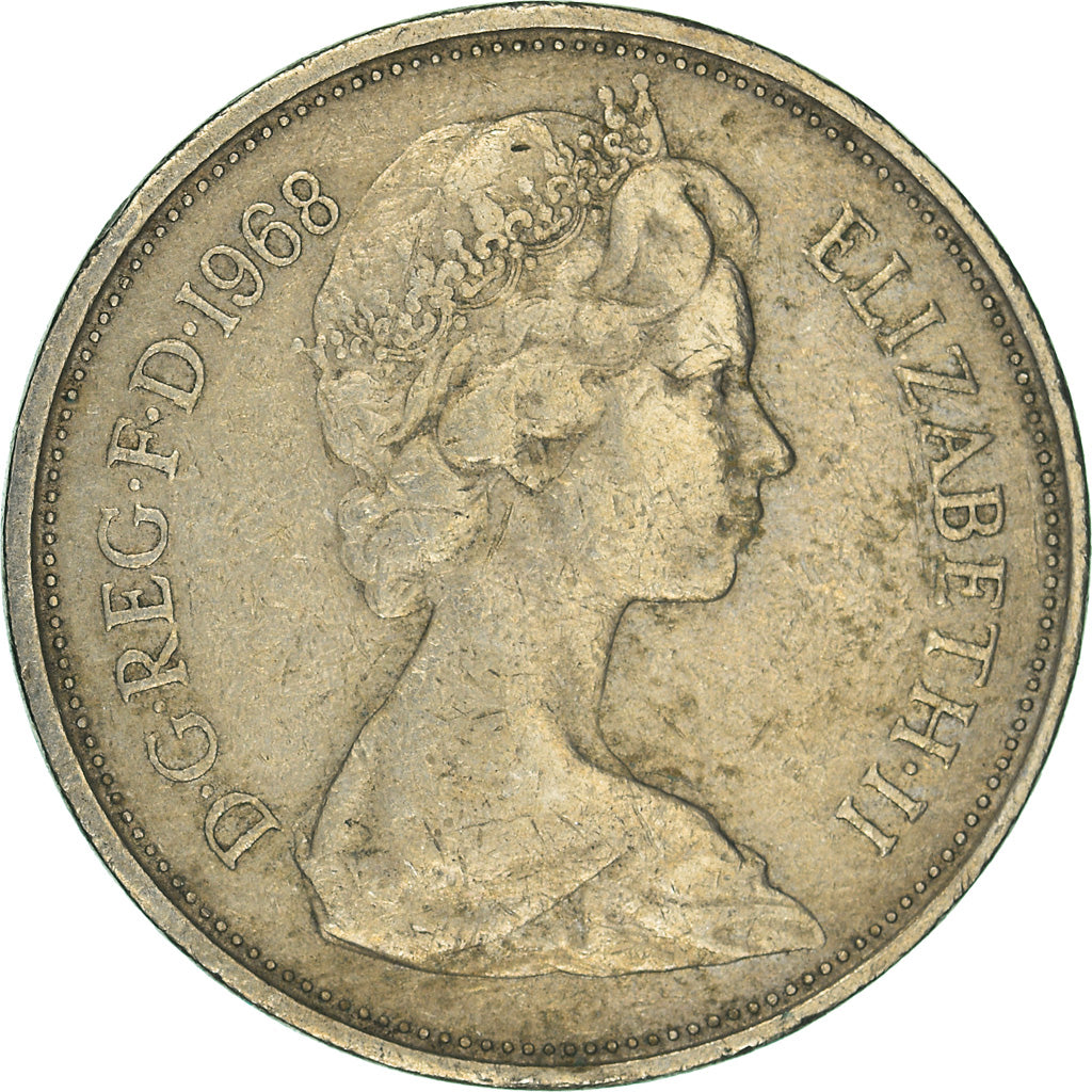 Munten, Groot Bretagne, 10 New Pence, 1968