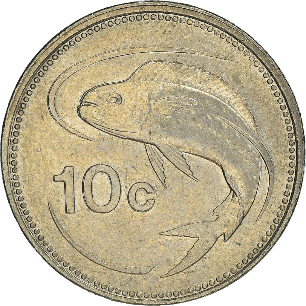 Munten, Malta, 10 Cents, 1986