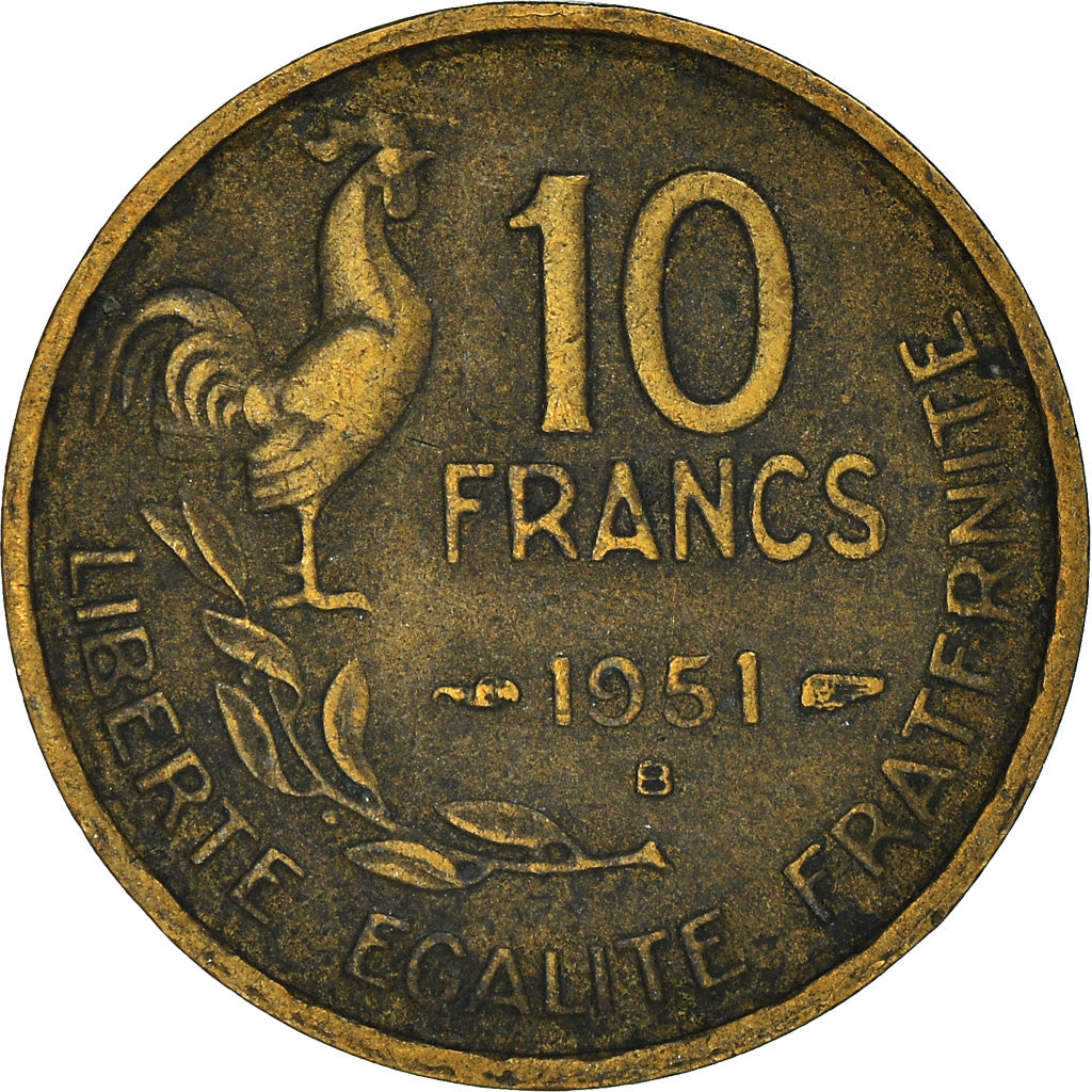 Moneta, Francia, 10 Francs, 1951