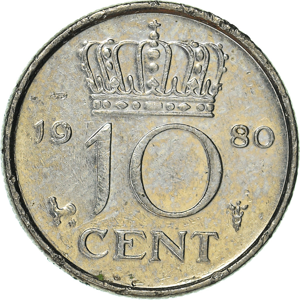 Munten, Nederland, 10 Cents, 1980