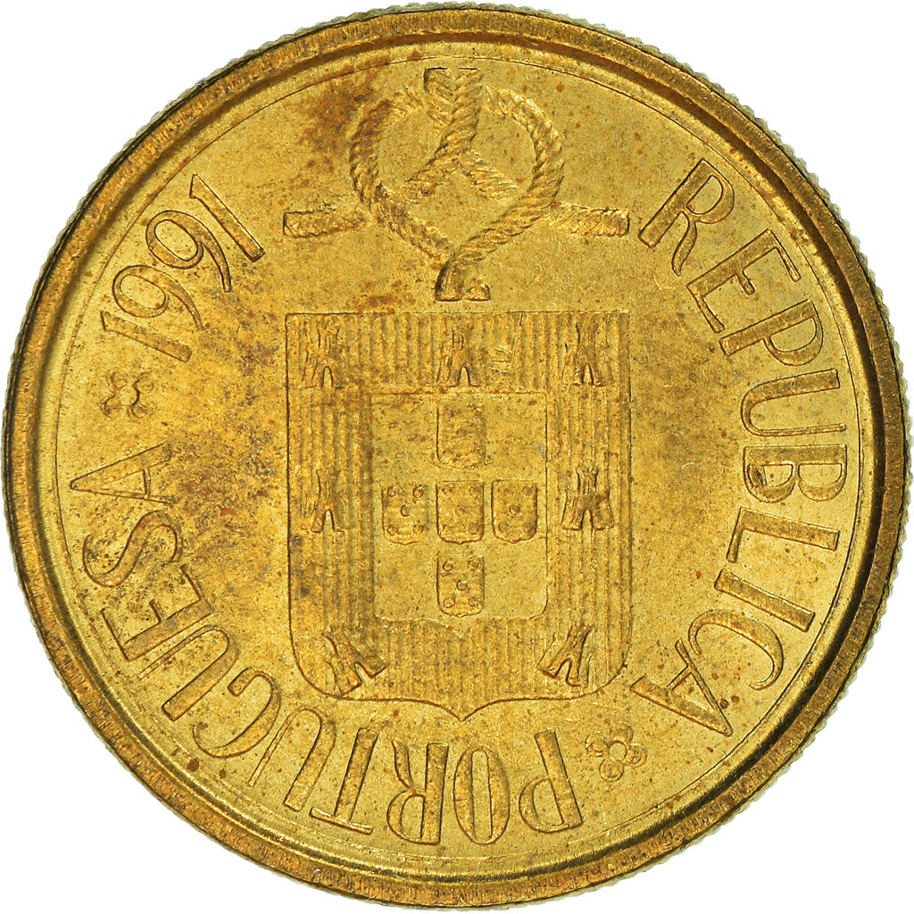 Munten, Portugal, 5 Escudos, 1991