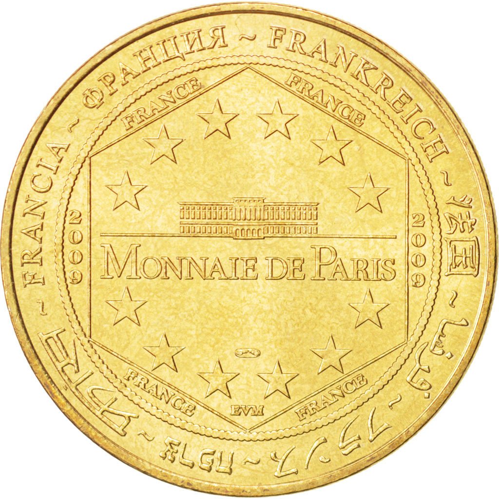 France, Tourist Token, Arts & Culture, Token, 2009, MS(63), Cupro-nickel...
