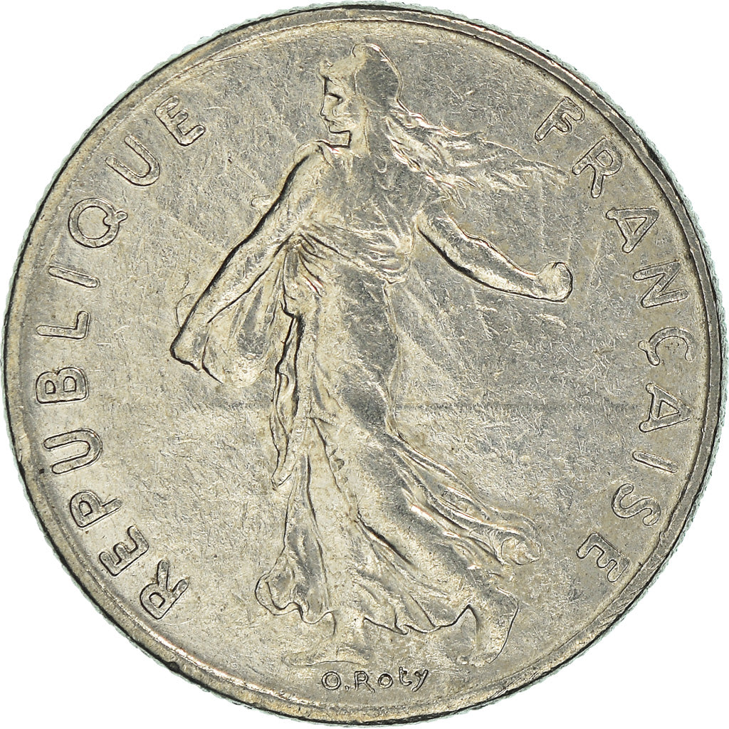 Coin, France, 1/2 Franc, 1977