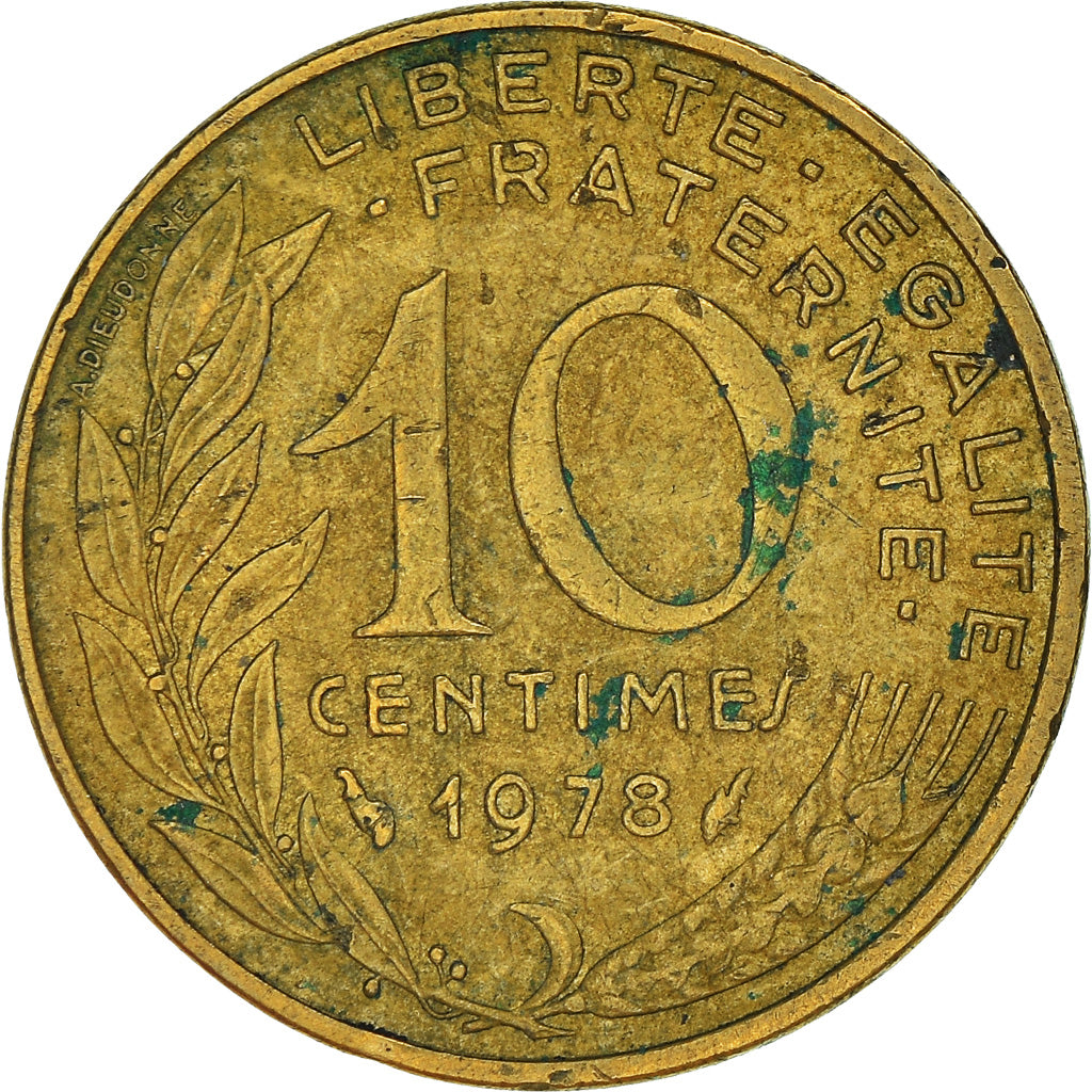 Munten, Frankrijk, 10 Centimes, 1978
