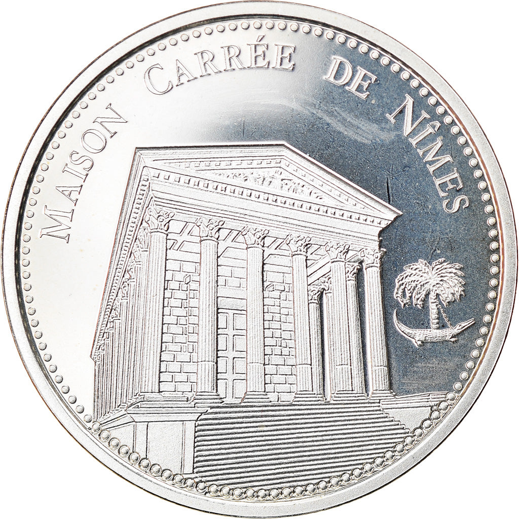 France, Medal, Nimes - La Maison Carrée, Arts & Culture, MS(65-70), Silver
