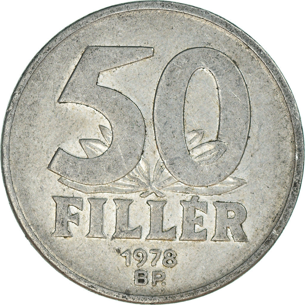 Monnaie, Hongrie, 50 Fillér, 1978