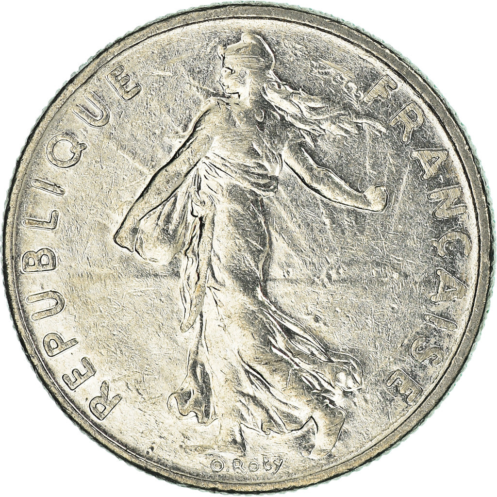 Coin, France, 1/2 Franc, 1991