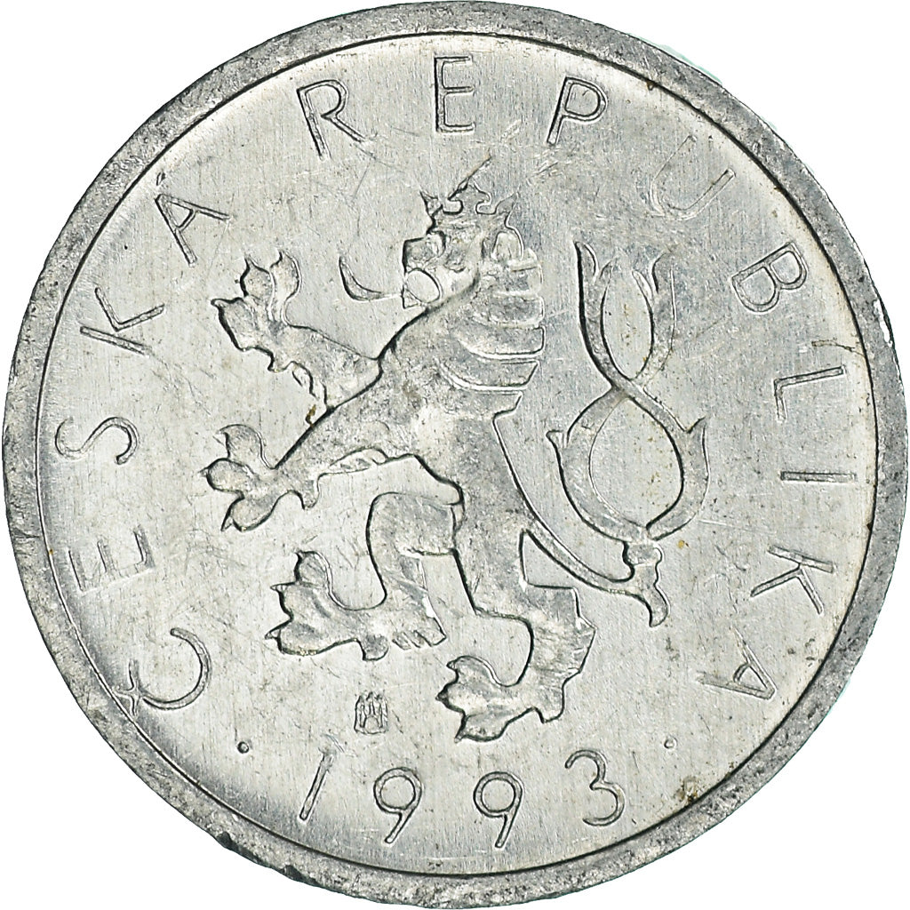 Münze, Tschechische Republik, 10 Haleru, 1993
