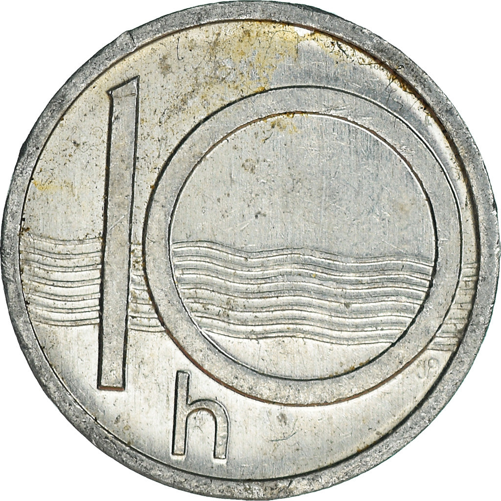 Münze, Tschechische Republik, 10 Haleru, 1993