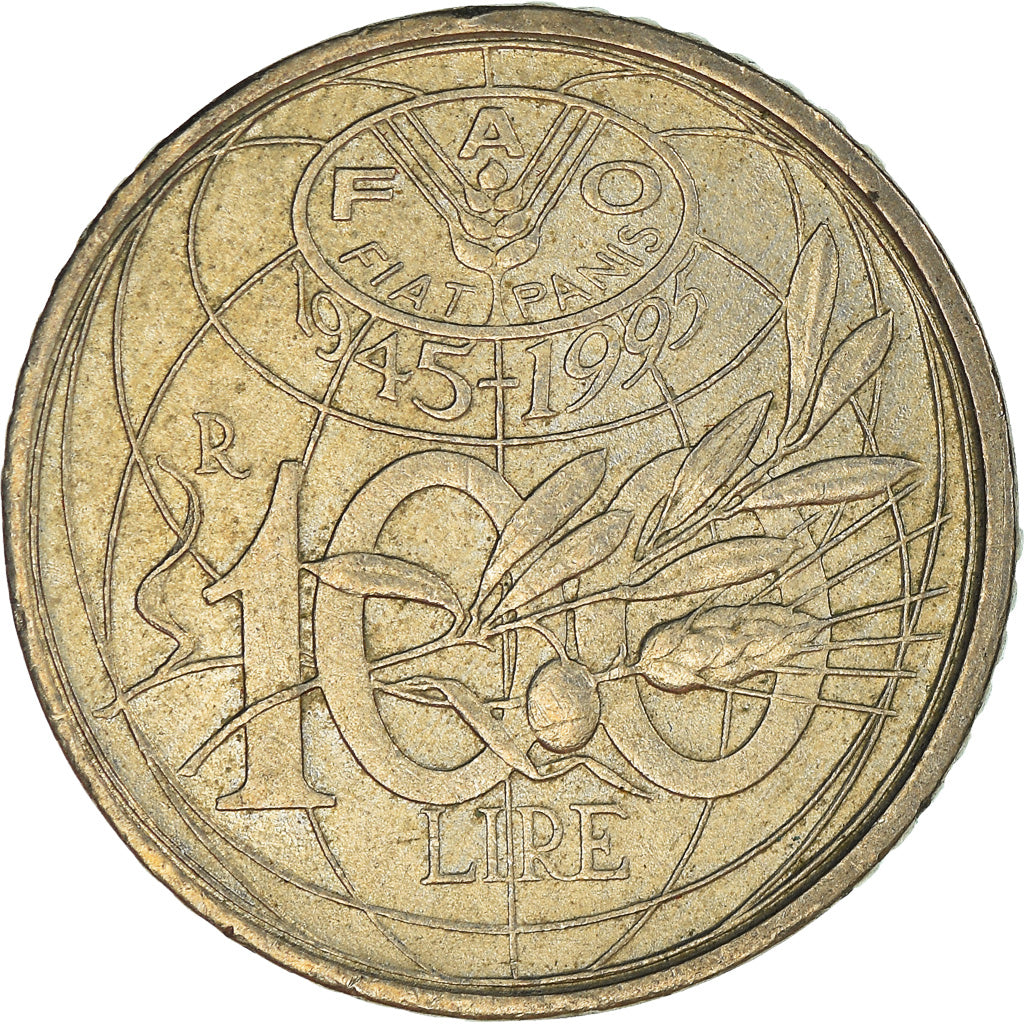 Moneda, Italia, 100 Lire, 1995