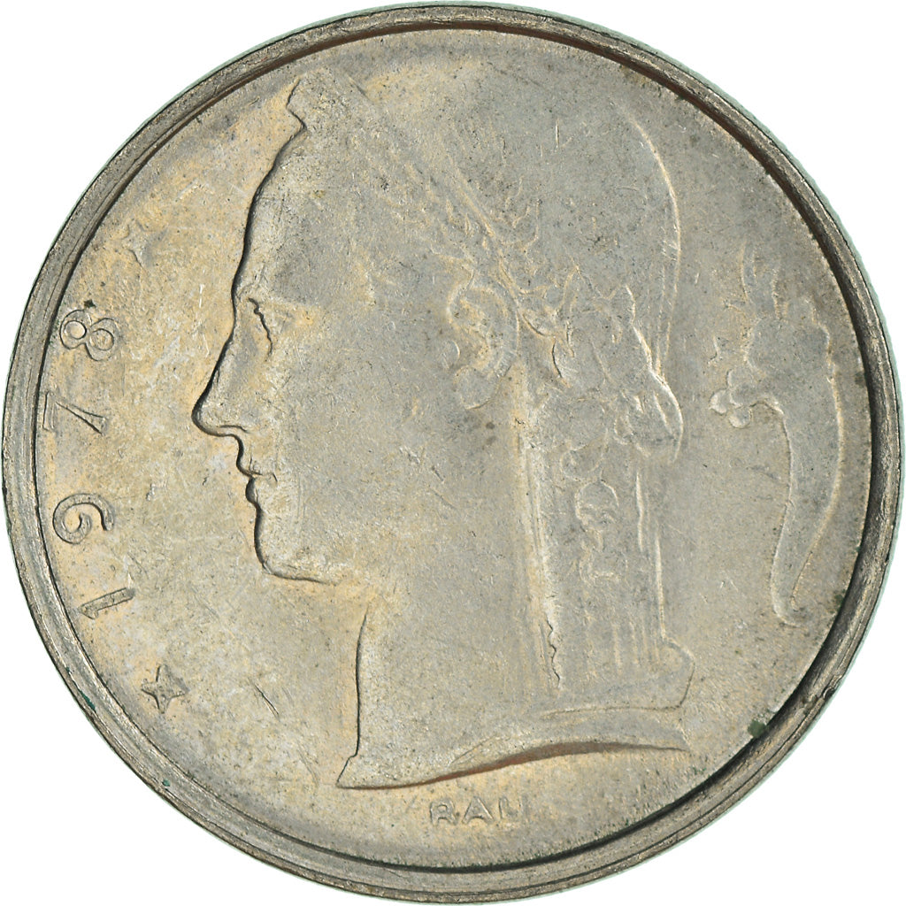 Moneta, Belgio, 5 Francs, 5 Frank, 1978