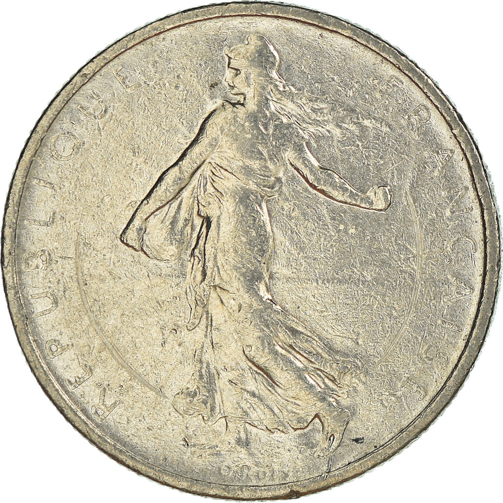 Munten, Frankrijk, 1/2 Franc, 1965