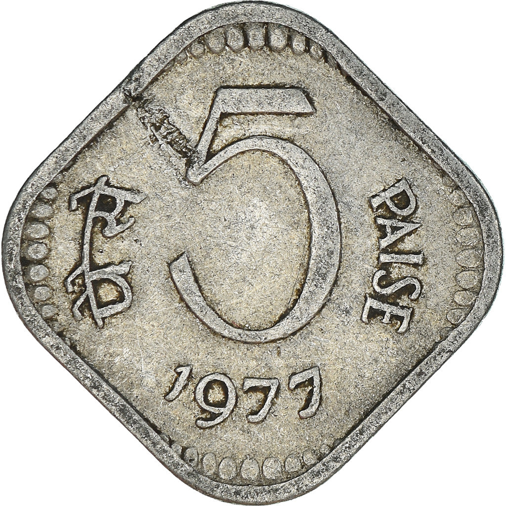Coin, INDIA-REPUBLIC, 5 Paise, 1977
