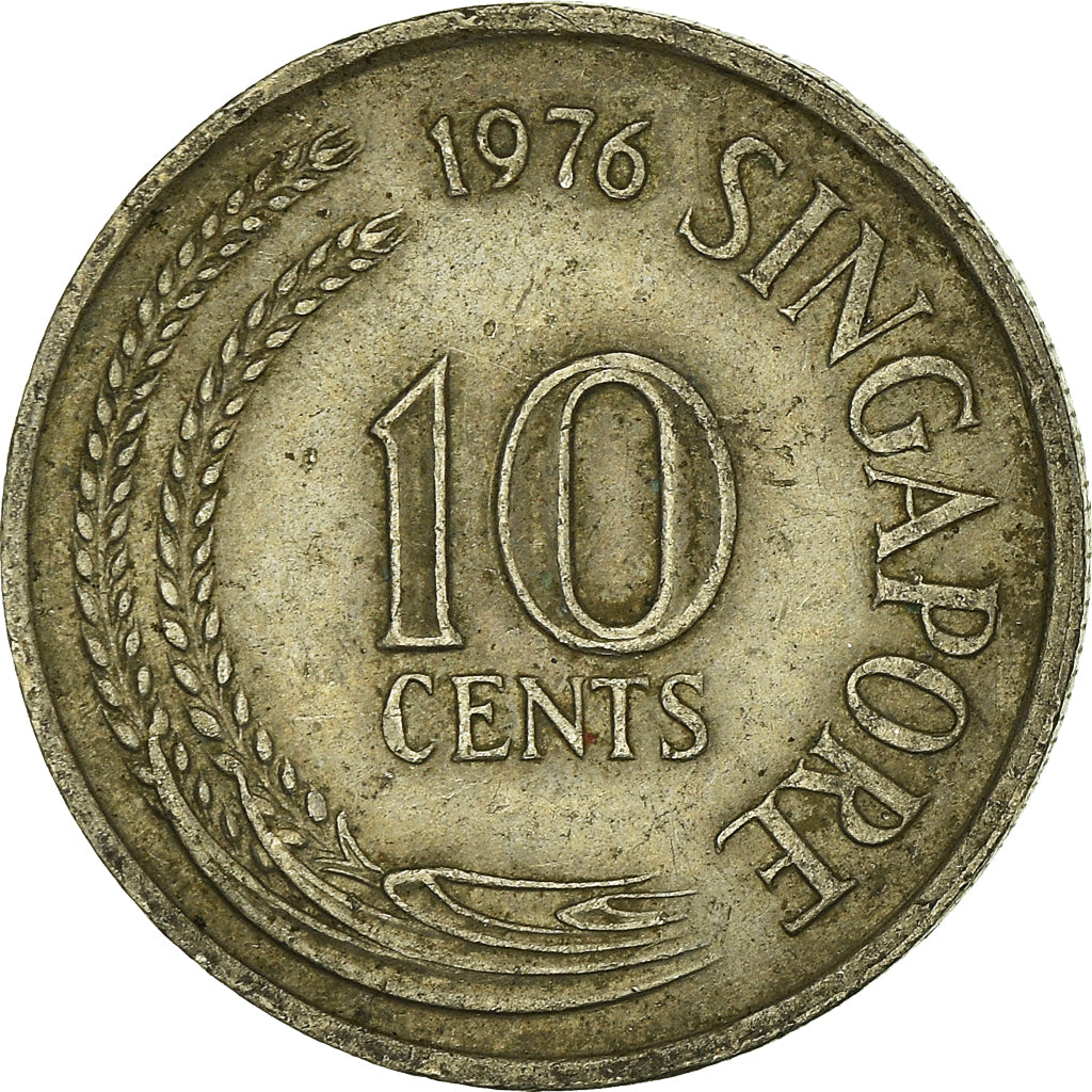 Coin, Singapore, 10 Cents, 1976