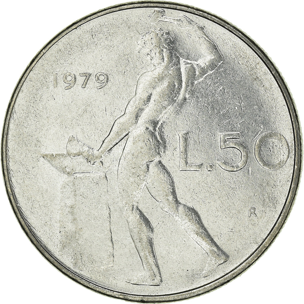 Munten, Italië, 50 Lire, 1979