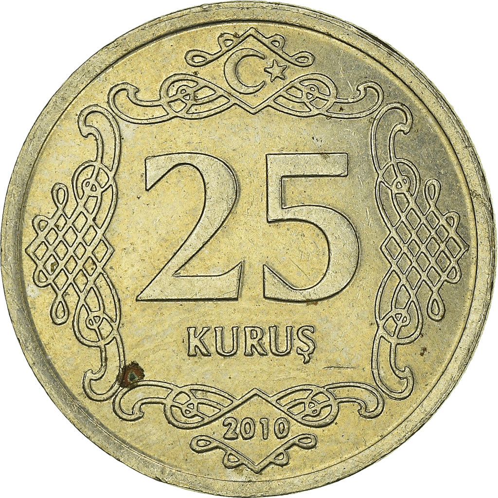 Moneda, Turquía, 25 Kurus, 2010