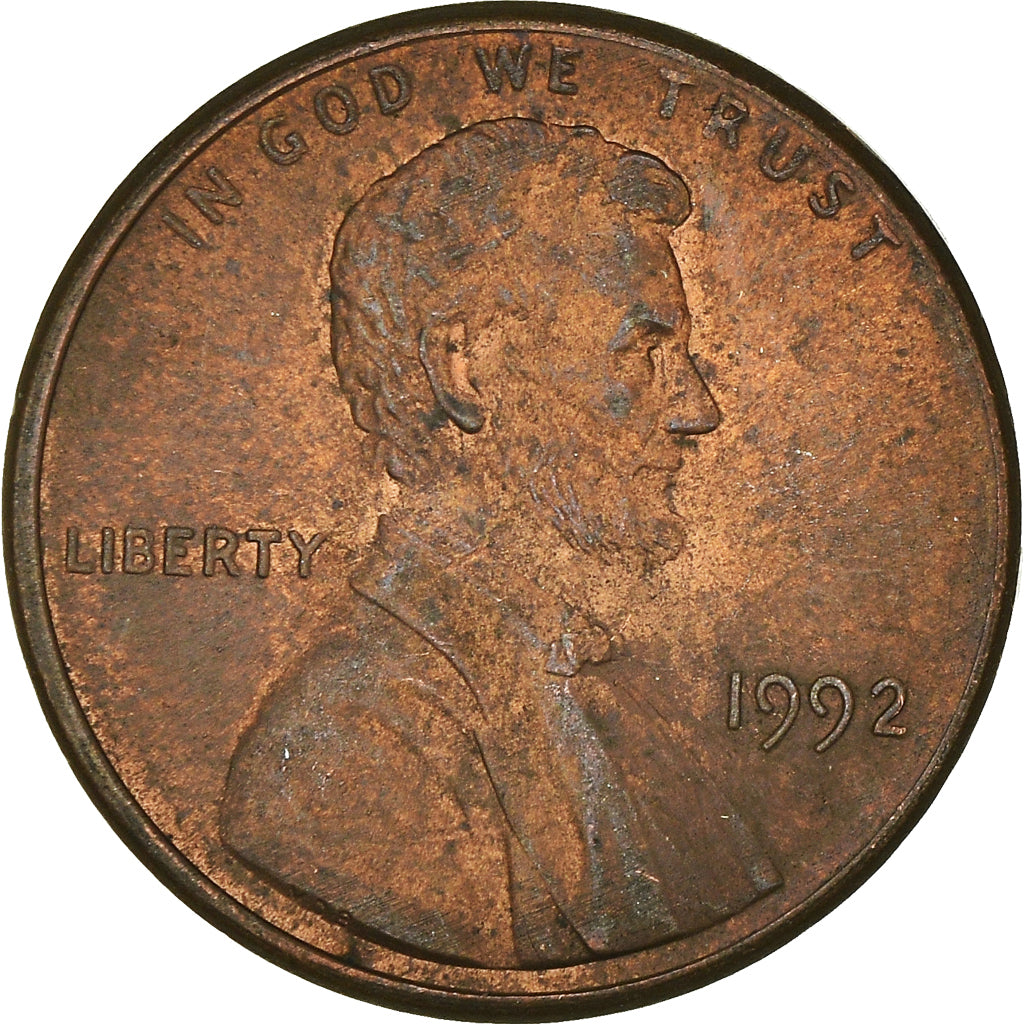 Monnaie, États-Unis, Cent, 1992