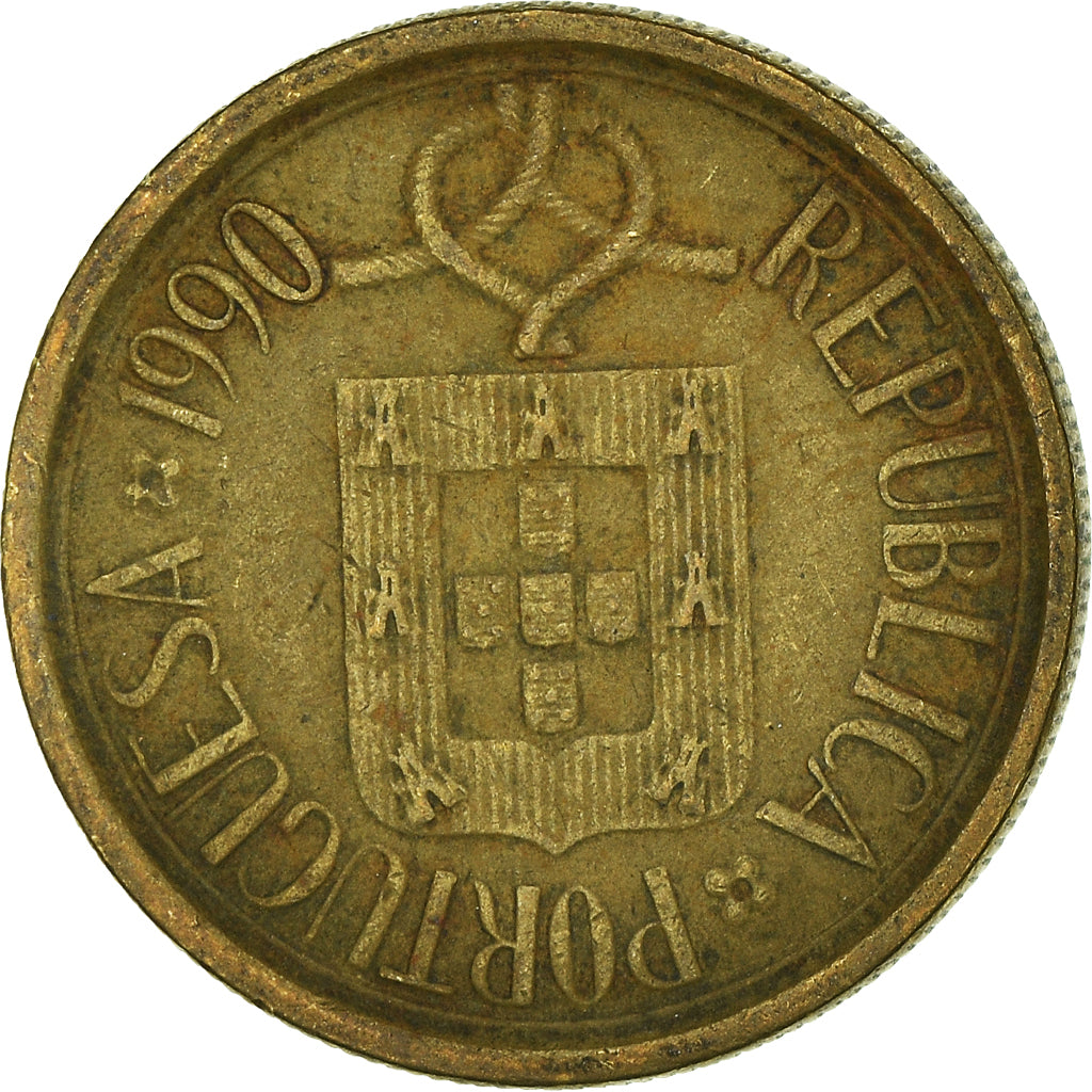 Munten, Portugal, 5 Escudos, 1990