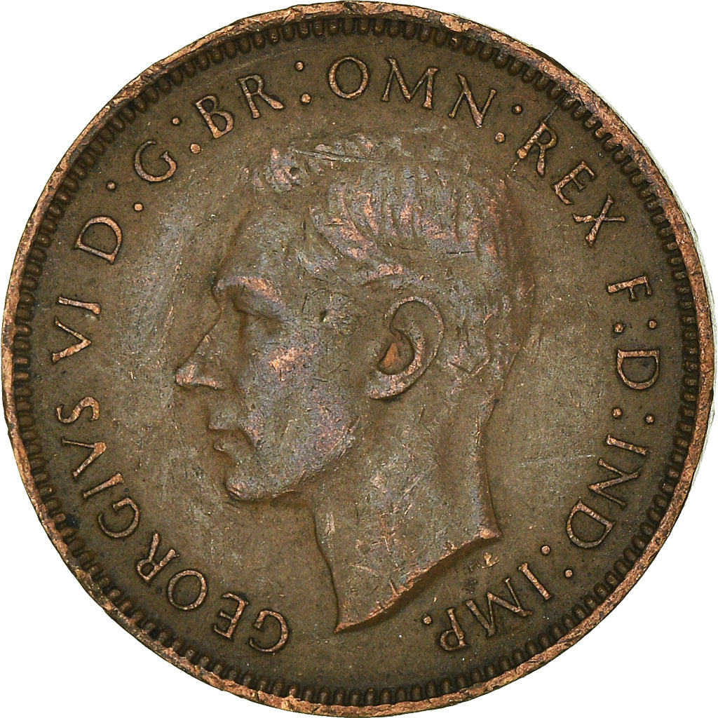 Monnaie, Grande-Bretagne, Farthing, 1945