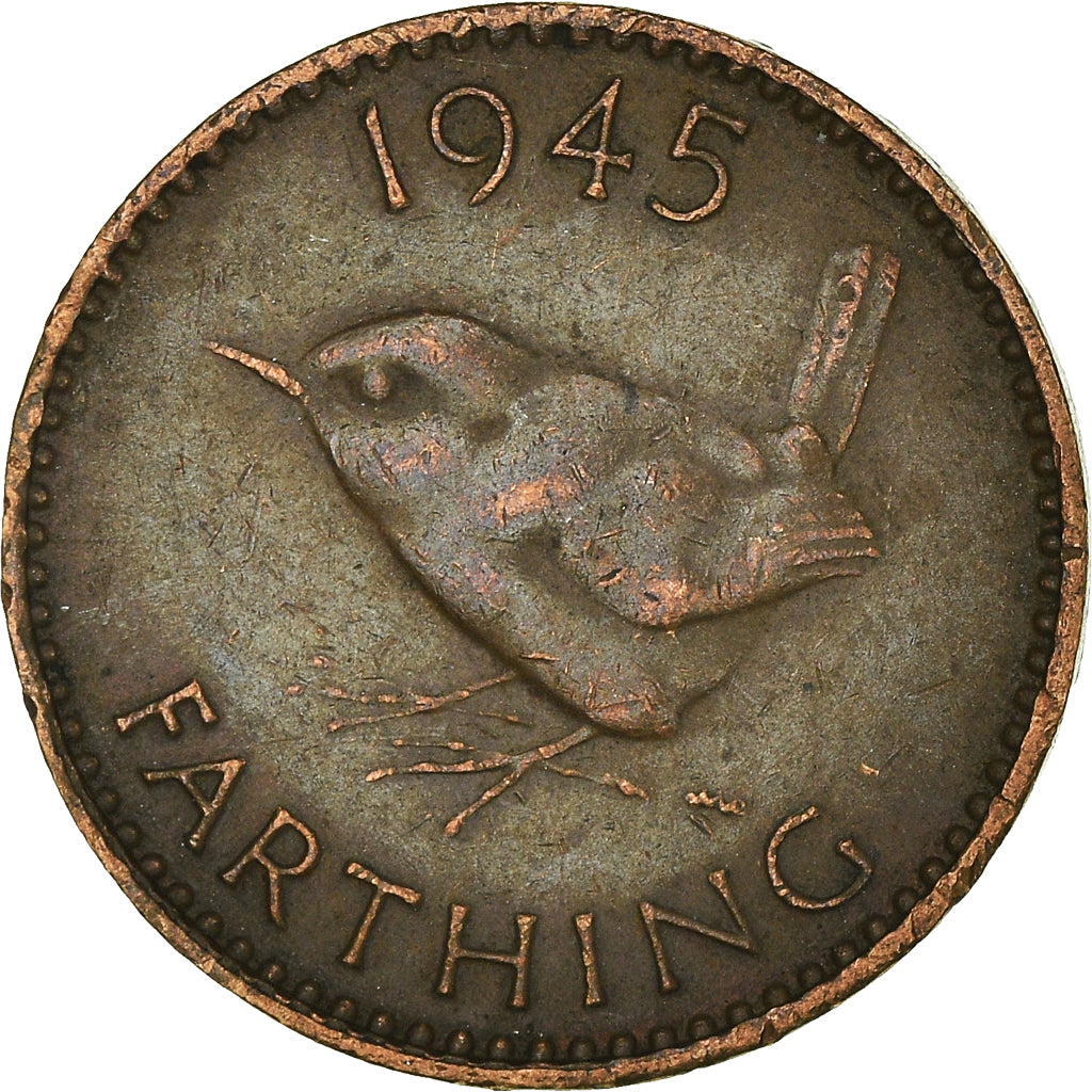 Monnaie, Grande-Bretagne, Farthing, 1945