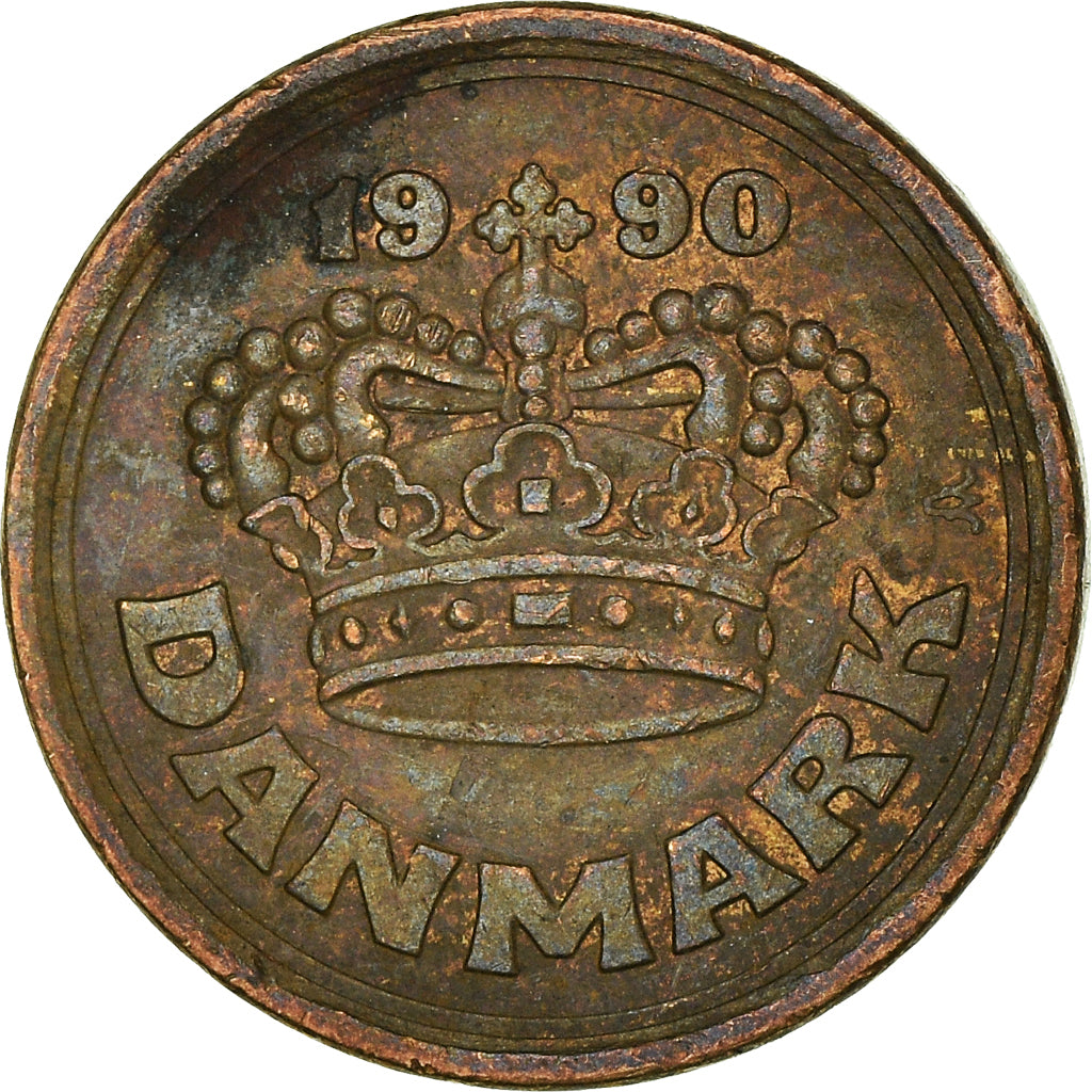 Moeda, Dinamarca, 25 Öre, 1990