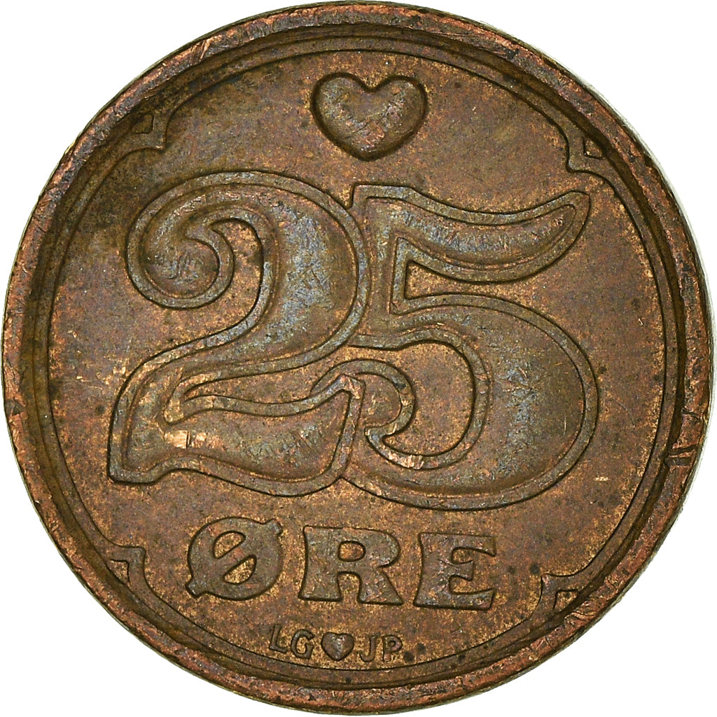 Moeda, Dinamarca, 25 Öre, 1990
