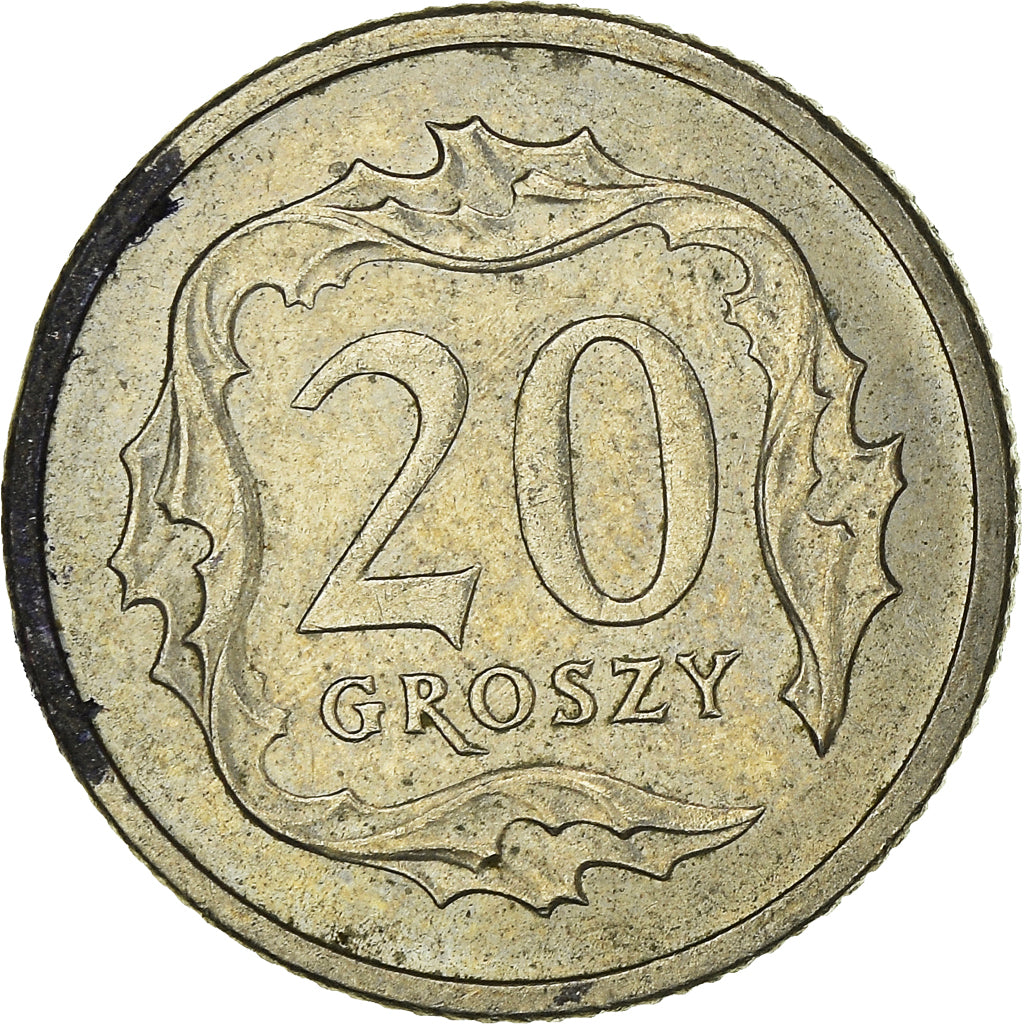 Moneta, Polonia, 20 Groszy, 2000