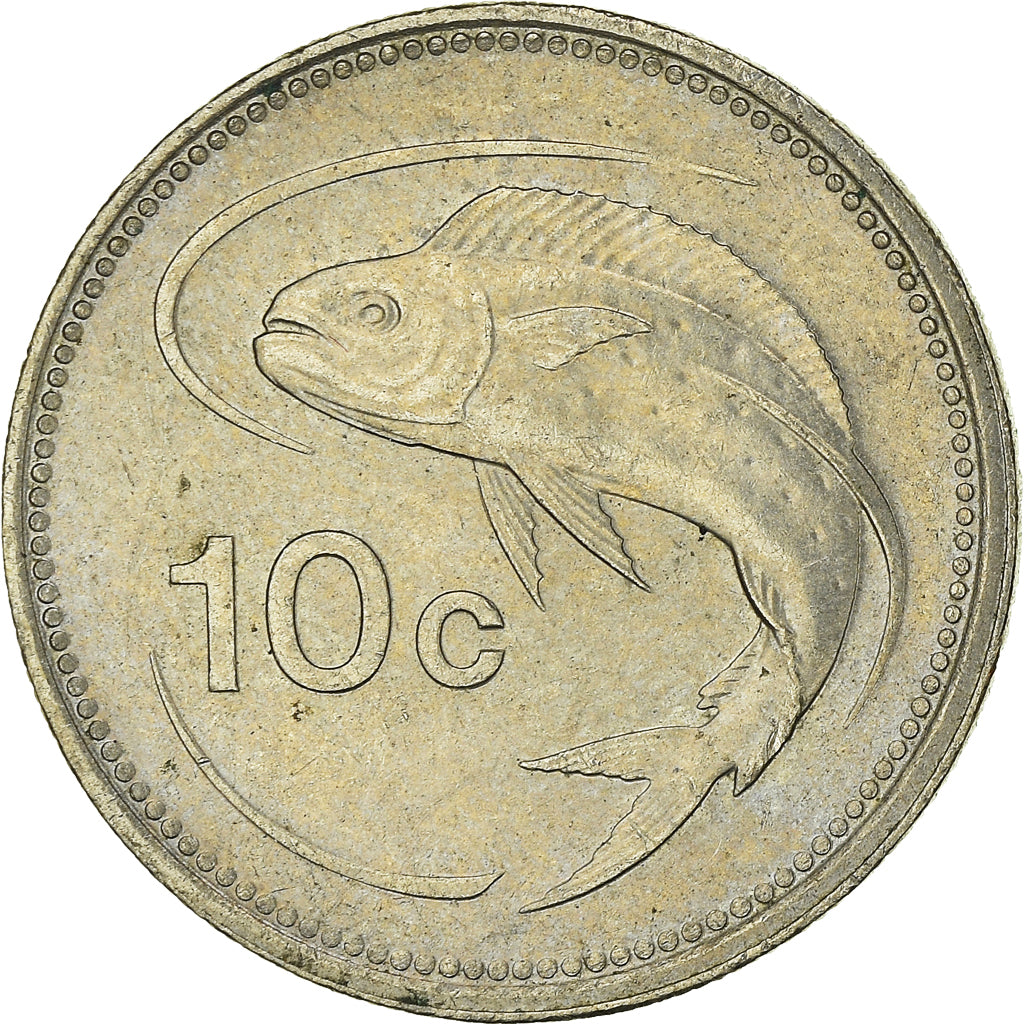 Coin, Malta, 10 Cents, 1998
