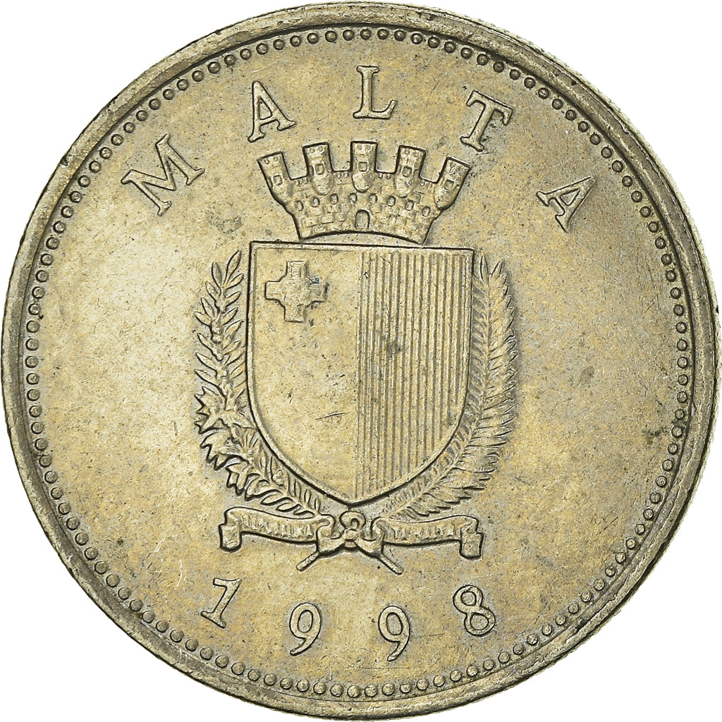 Coin, Malta, 10 Cents, 1998