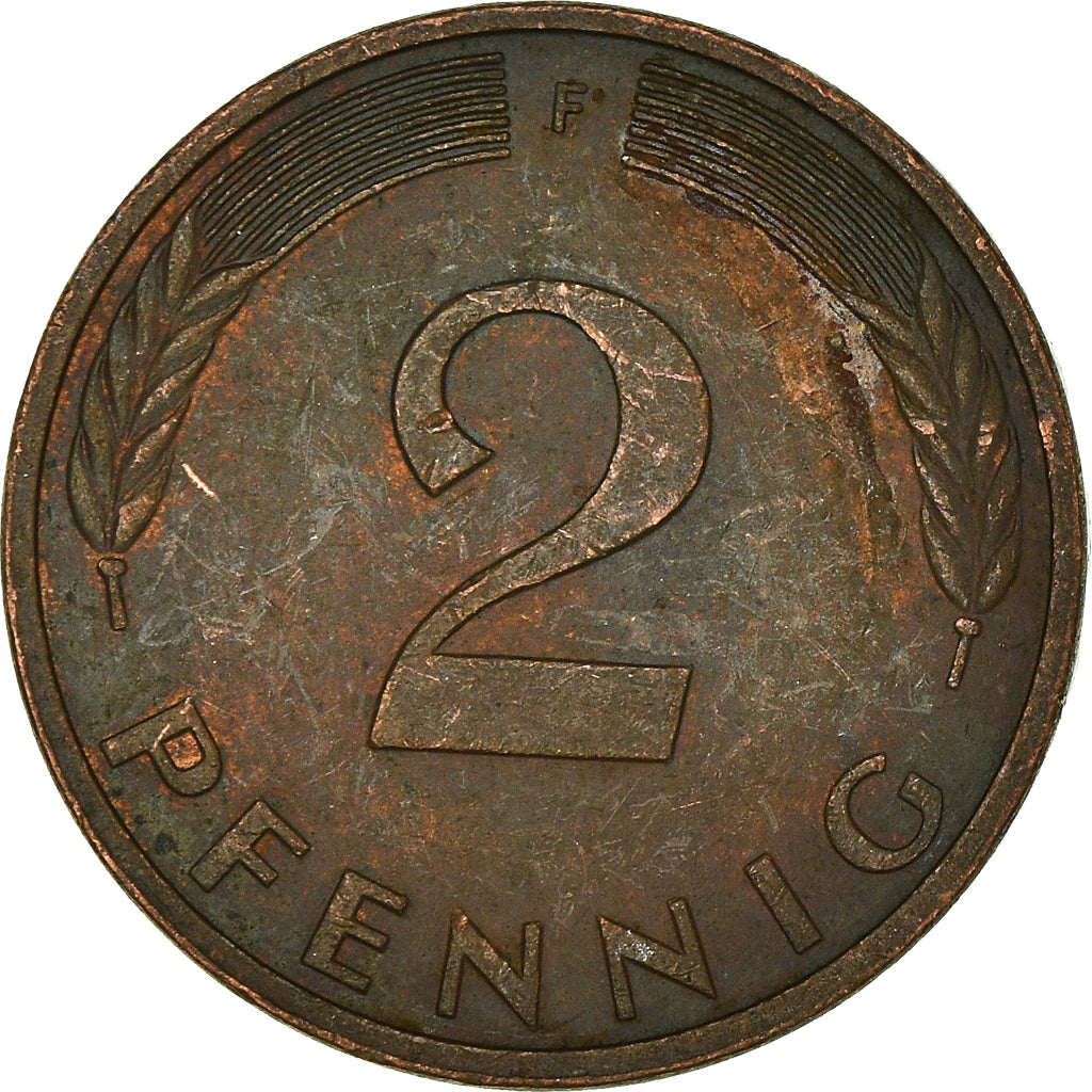 Moneda, ALEMANIA - REPÚBLICA FEDERAL, 2 Pfennig, 1977