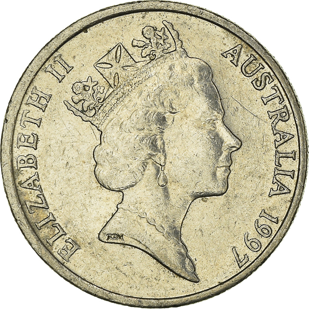Moneta, Australia, 5 Cents, 1997, EF(40-45), Nikiel