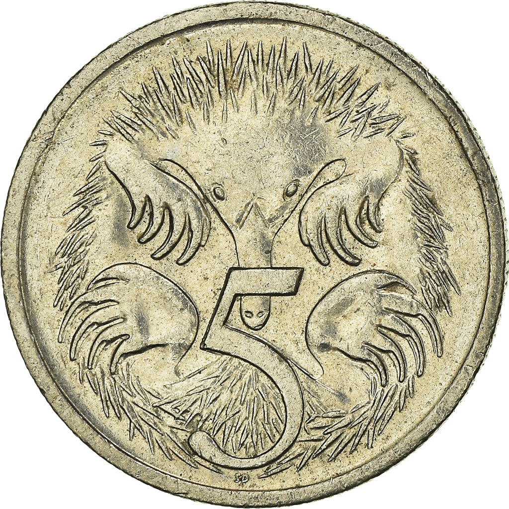 Moneta, Australia, 5 Cents, 1997, EF(40-45), Nikiel