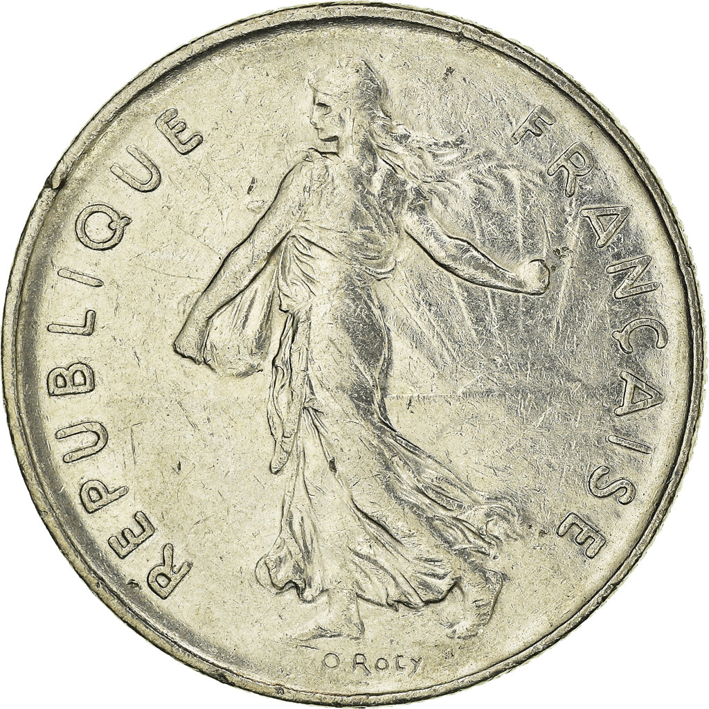 Coin, France, 5 Francs, 1990