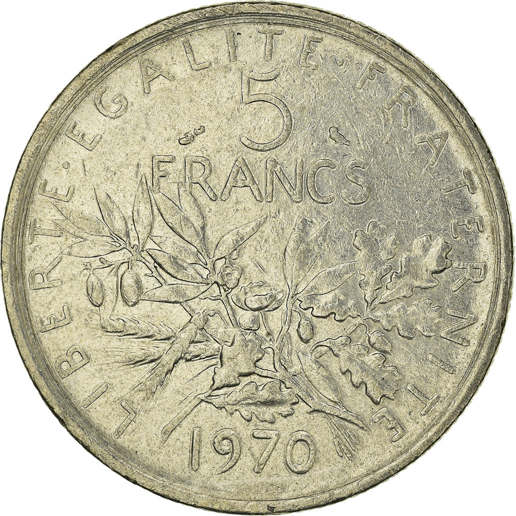 Coin, France, 5 Francs, 1970