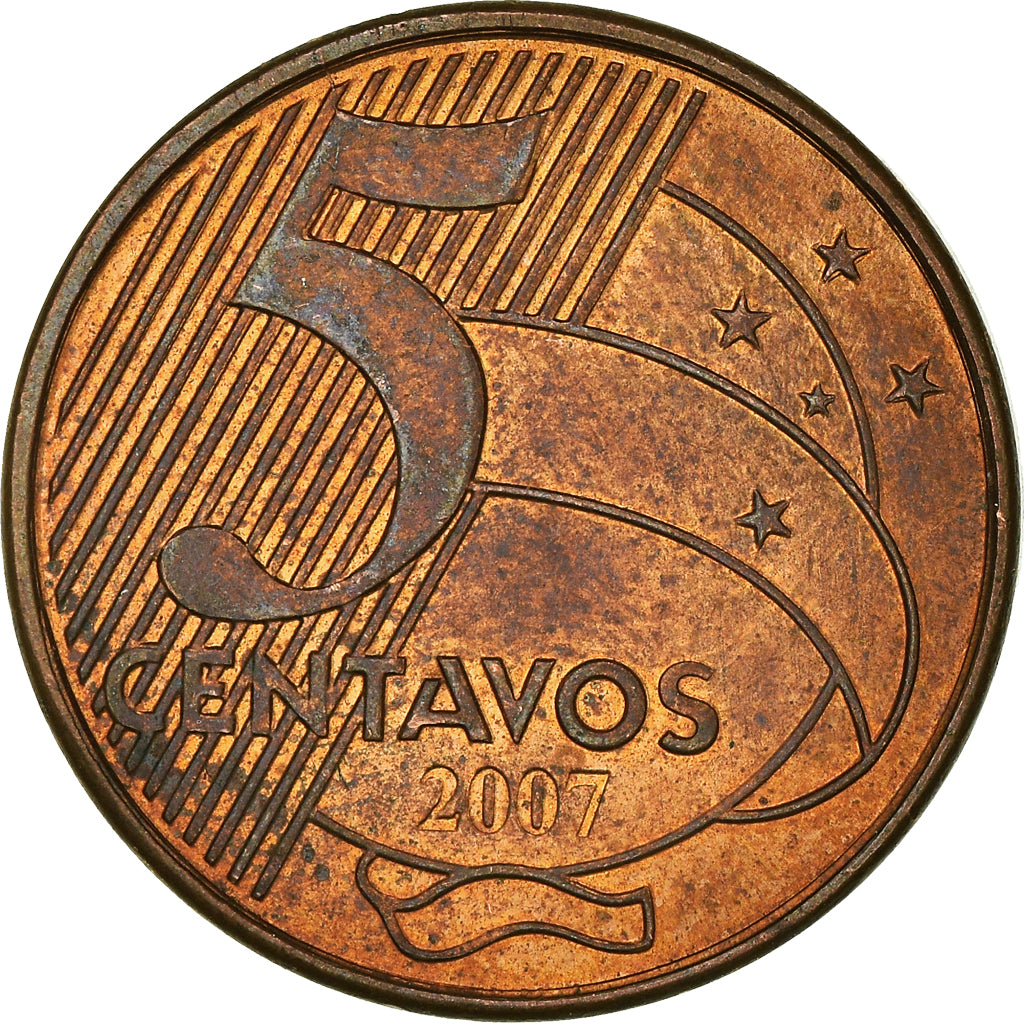 Moeda, Brasil, 5 Centavos, 2007