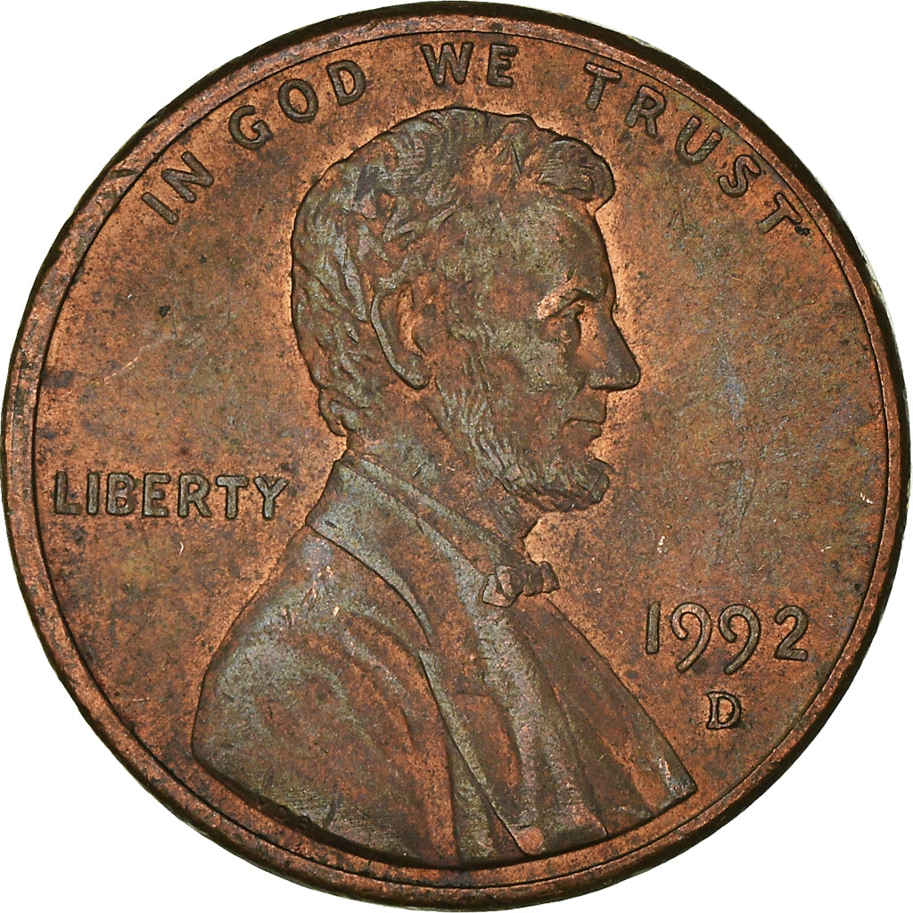 Münze, Vereinigte Staaten, Cent, 1992