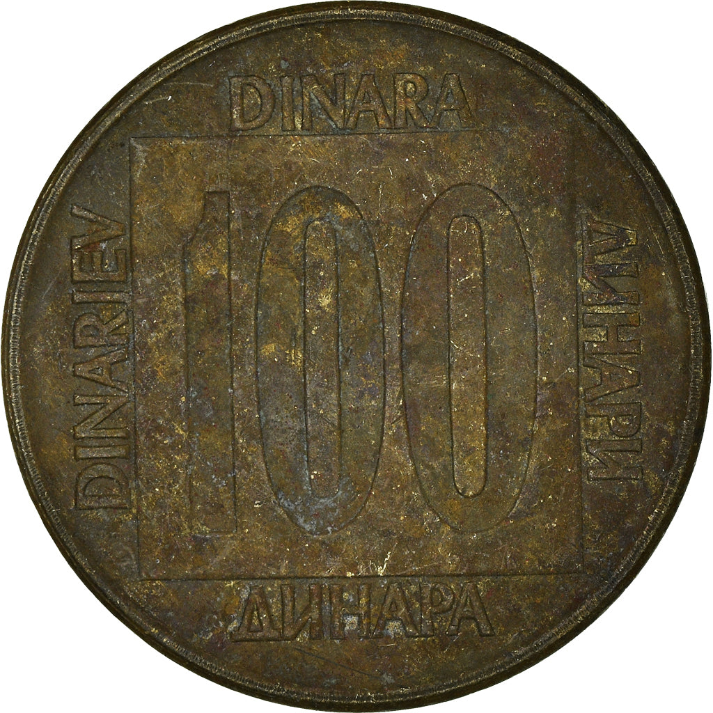 Münze, Jugoslawien, 100 Dinara, 1989
