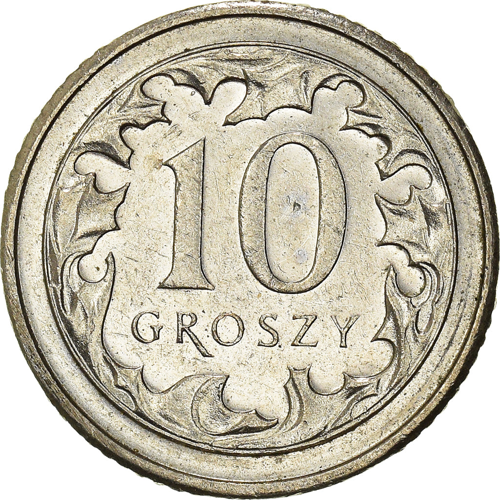 Moneta, Polonia, 10 Groszy, 2012