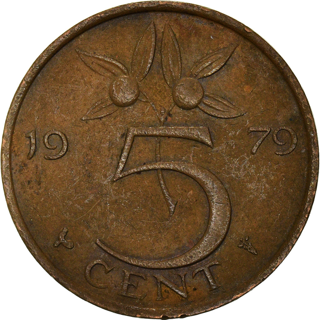 Moeda, Países Baixos, 5 Cents, 1979
