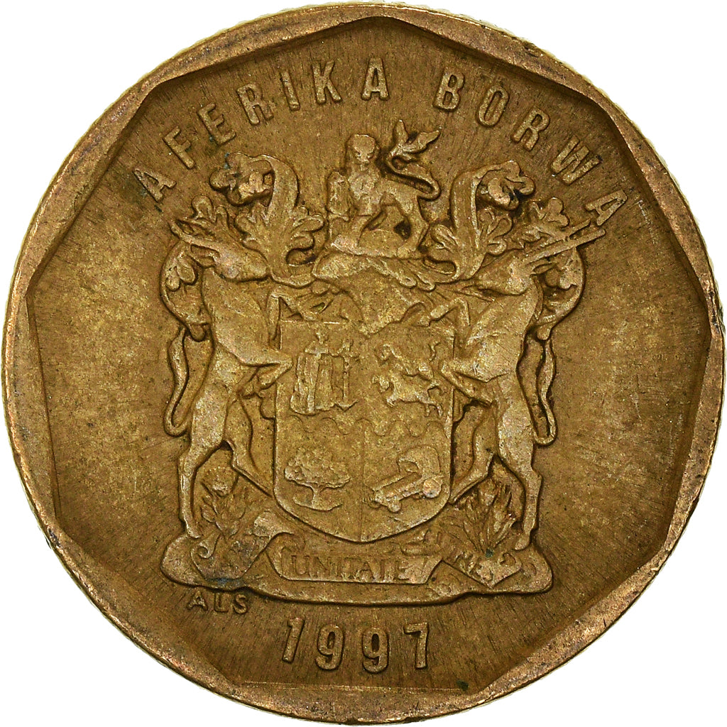 Münze, Südafrika, 20 Cents, 1997